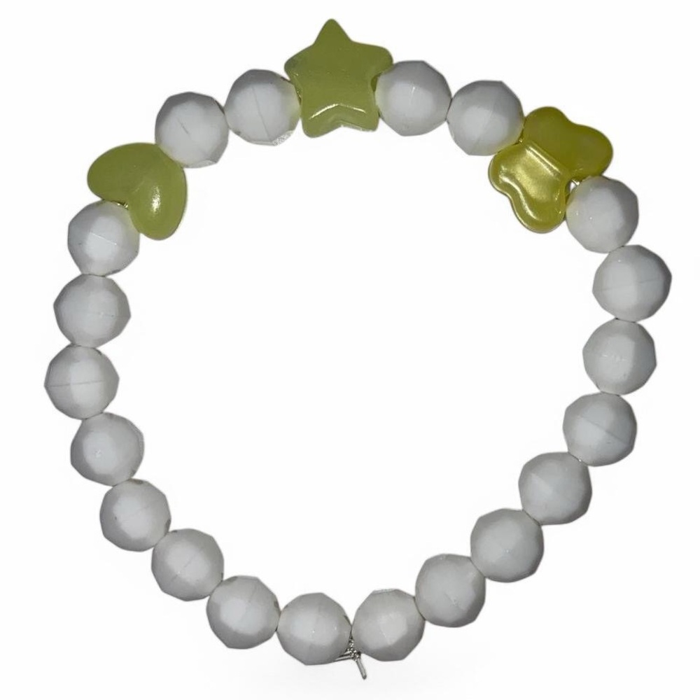 Pastel Yellow Beaded Bracelet